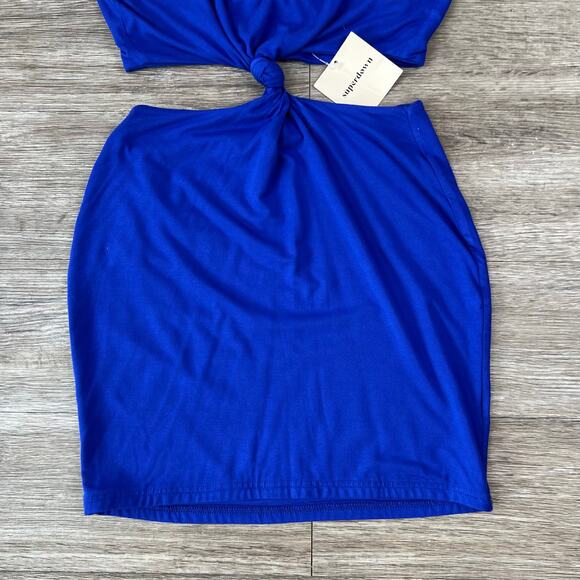 NWT Superdown Lucia Cut Out Mini Dress in Cobalt Blue (Sz M) - Picture 11 of 13